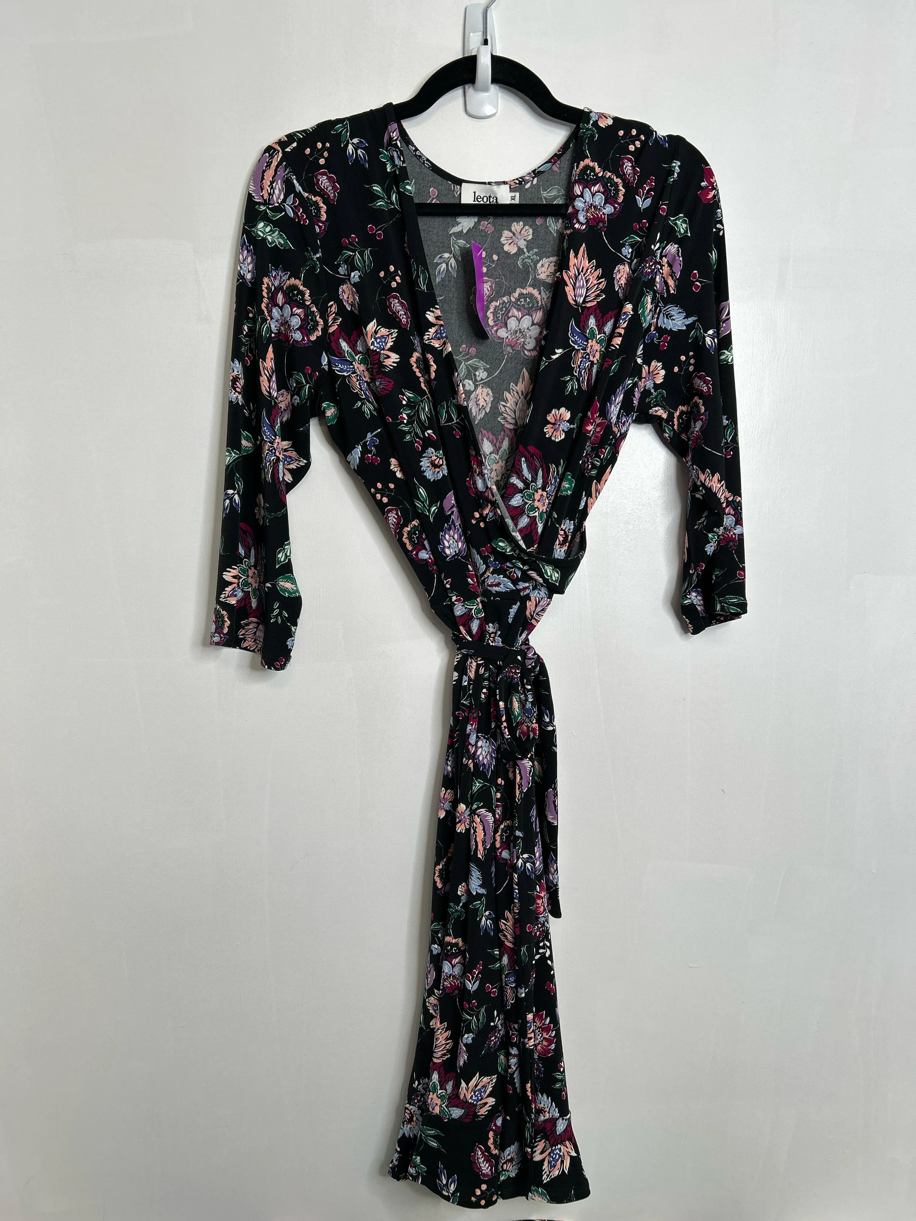 Womens Size XL Misses Black Leota Dress