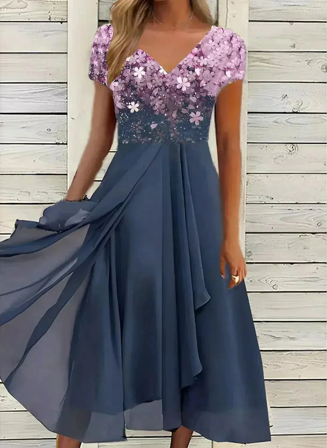 Women's Sparkly Evening Party Dress | Maxi