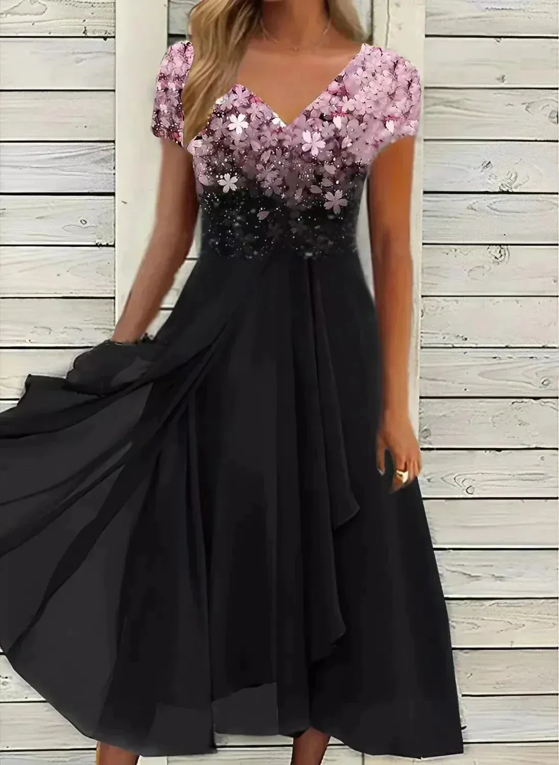 Women's Sparkly Evening Party Dress | Maxi