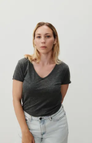 WOMEN'S T-SHIRT SS JACKSONVILLE - CHARCOAL MELANGE