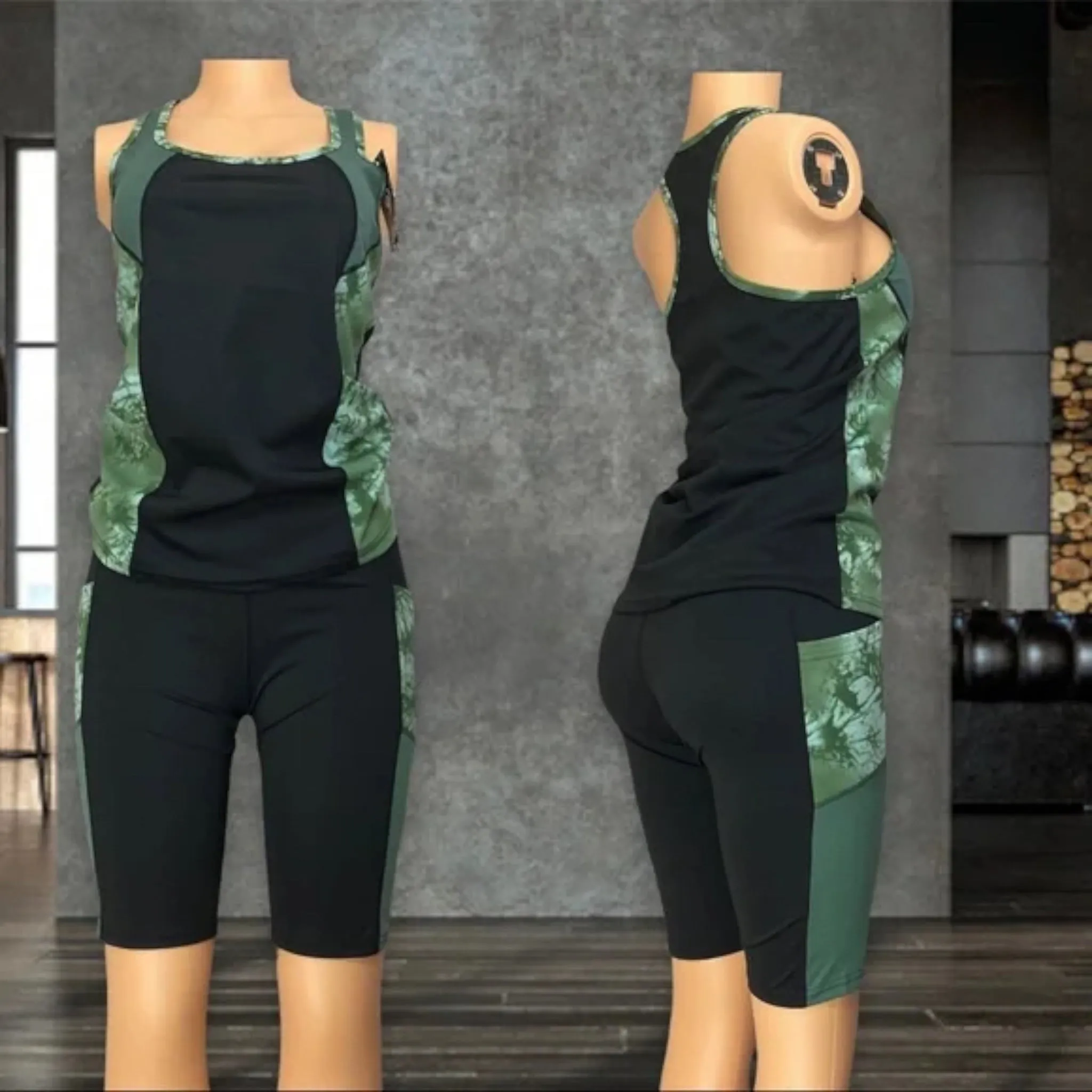 Women's Yoga, Workout, Gym, Running, jogging top & shorts set