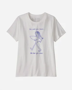 W's Skinny Dip Trip Organic Crew - White