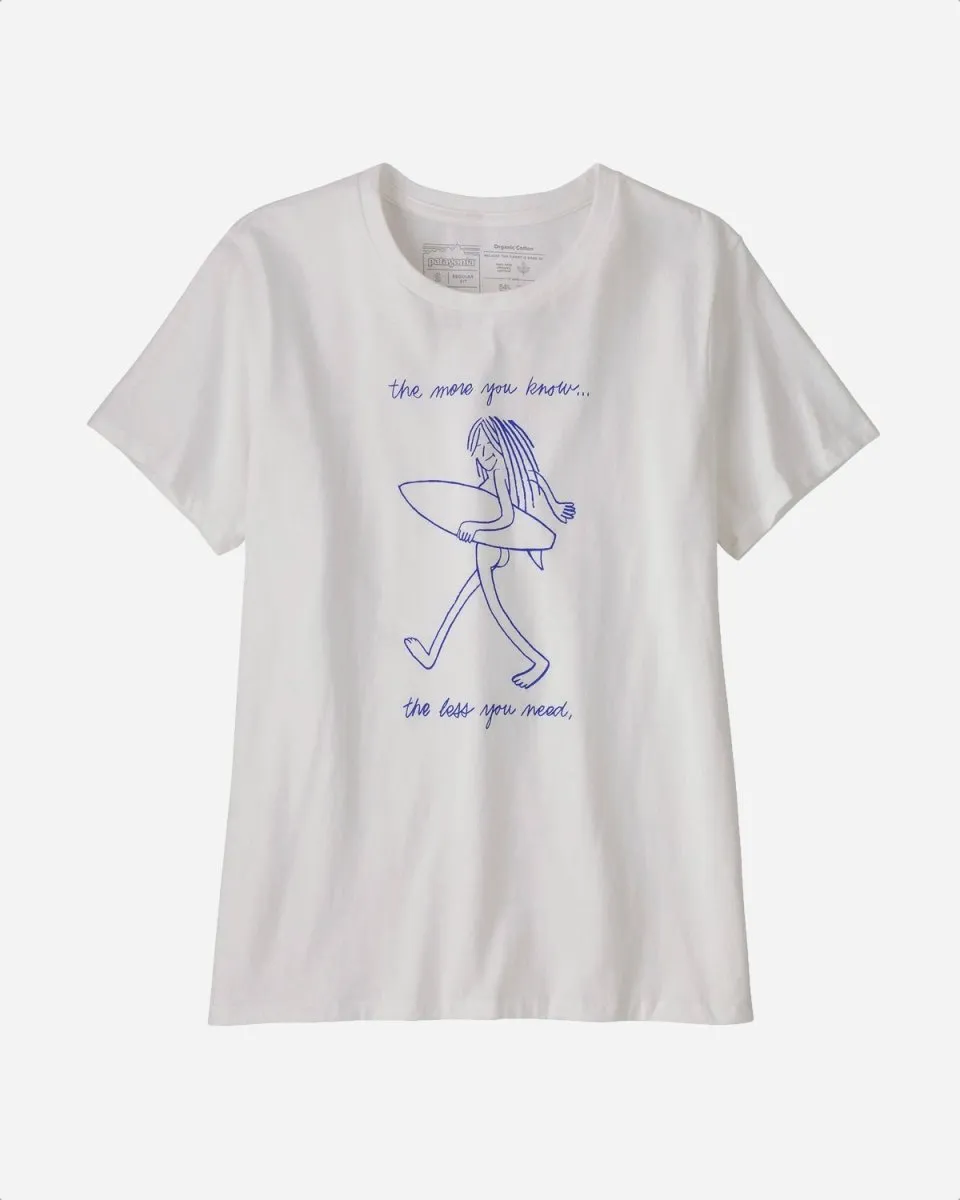 W's Skinny Dip Trip Organic Crew - White