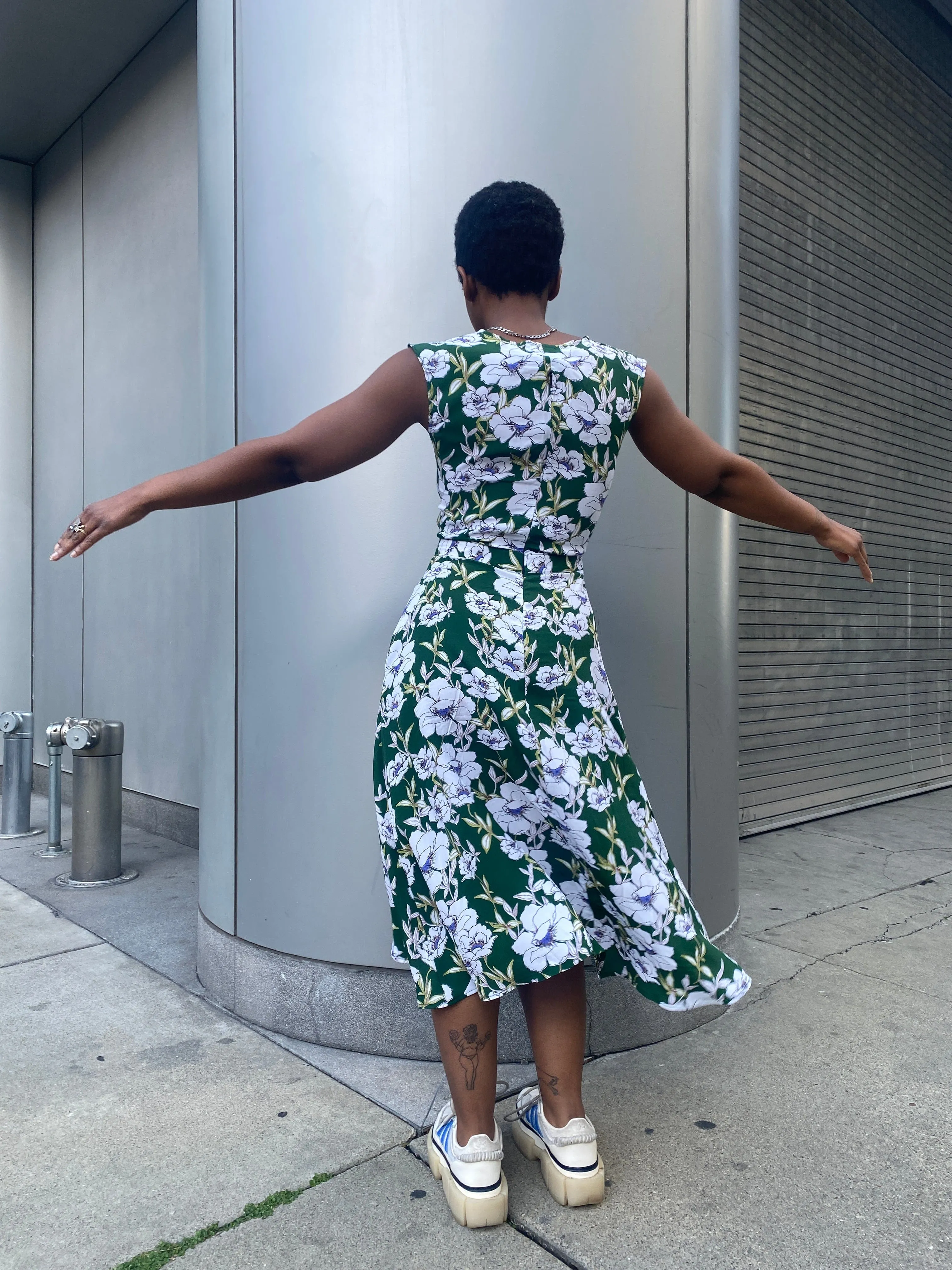 Xena Dress in Green Magnolia