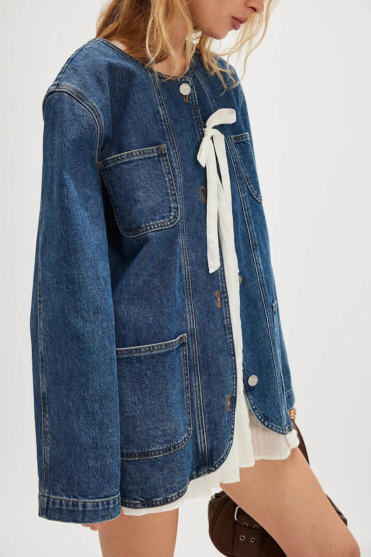 YLENIA - Oversized Denim Jacket