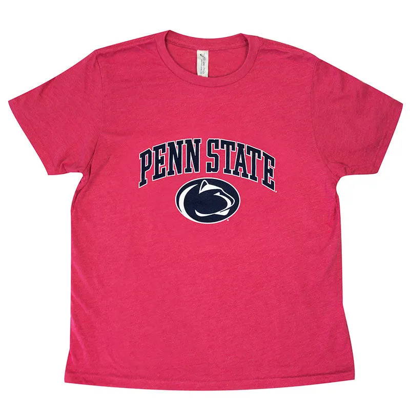 Youth Penn State over Lion Head T-Shirt