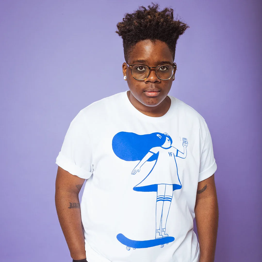 YUK FUN Skating is Life Screen Printed T-shirt