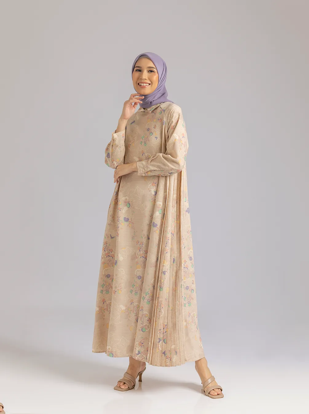 ZIA DRESS LIGHT CREAM