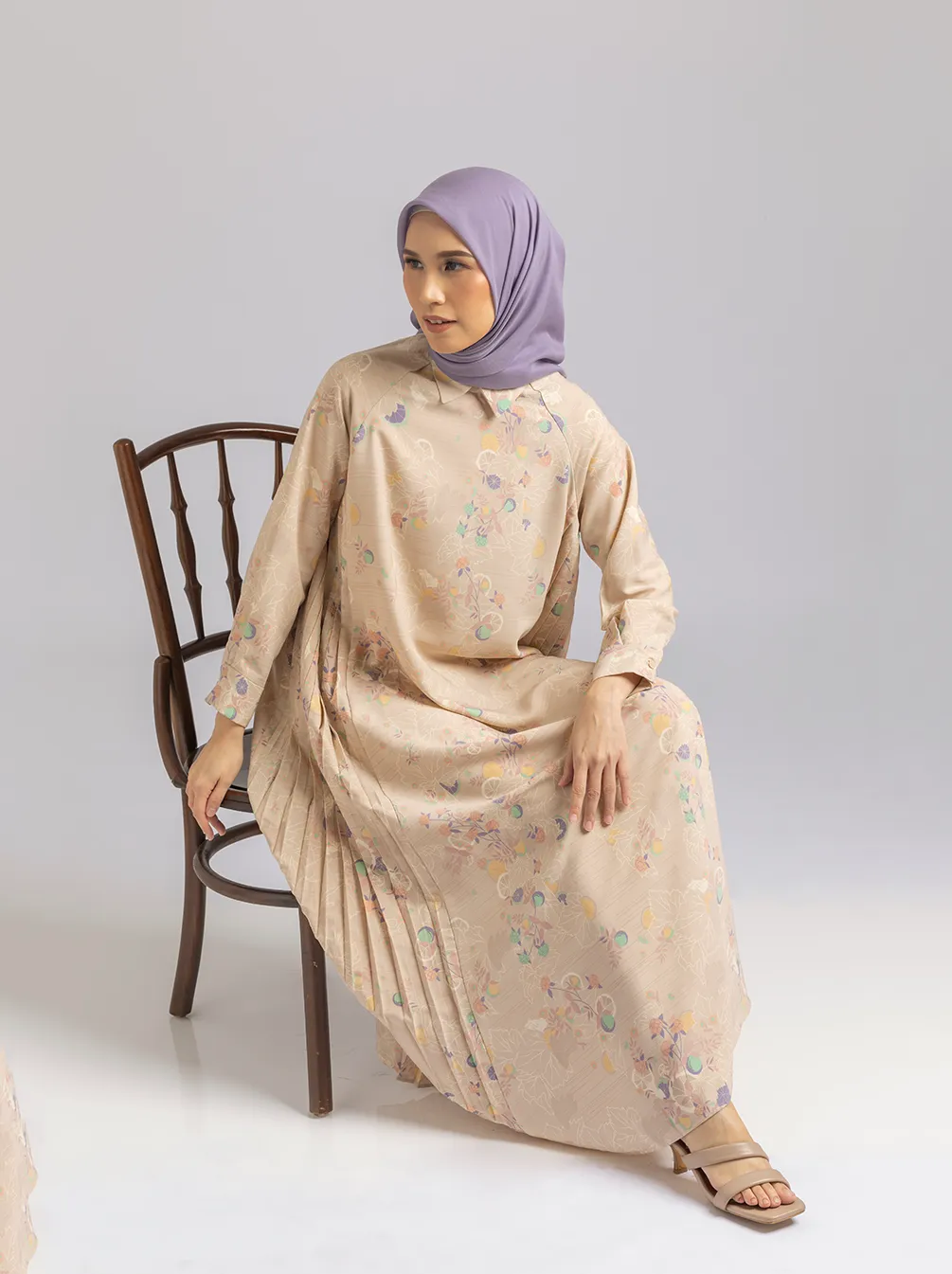 ZIA DRESS LIGHT CREAM